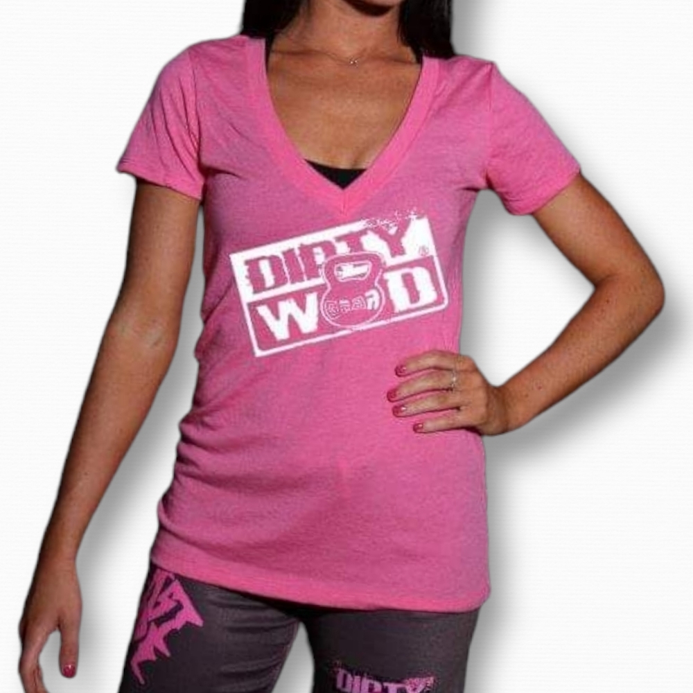 Dirty Wod Gear Women's Logo Tee Pink
